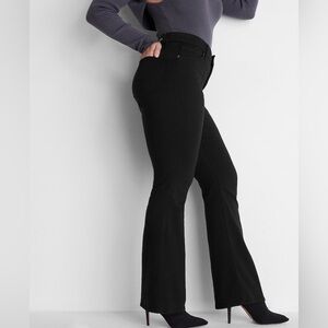 Express NWT Curvy Mid Rise Black Bootcut Jeans Size 4 Regular